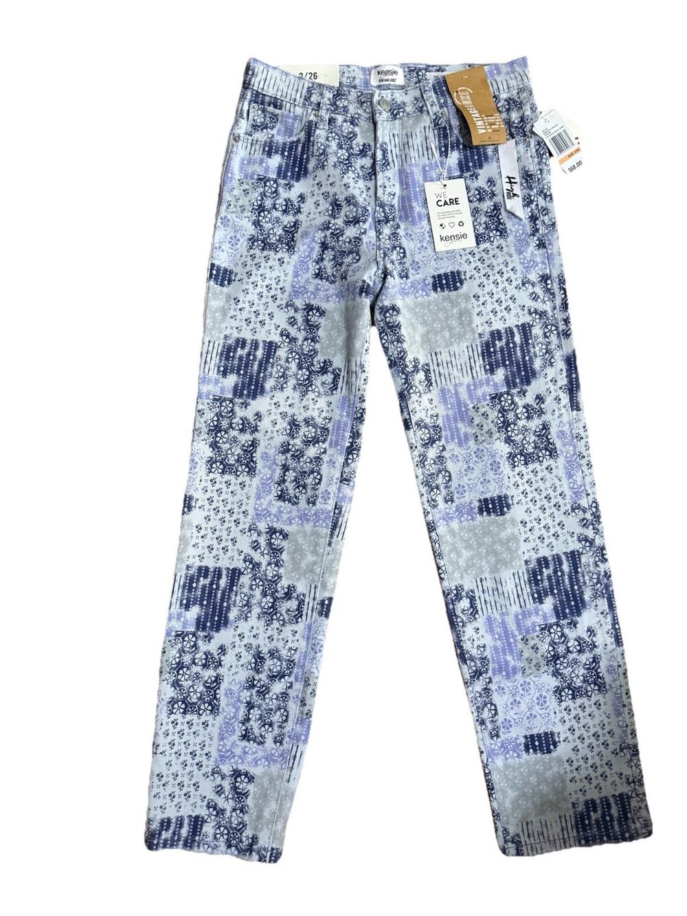 NWT KENSIE Jeans Vintage Luxe Women’s Straight Denim Pants Size 2/26